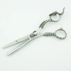 Professional Japanese 440C Barber Thinning Hair Scissors for Hairdressers