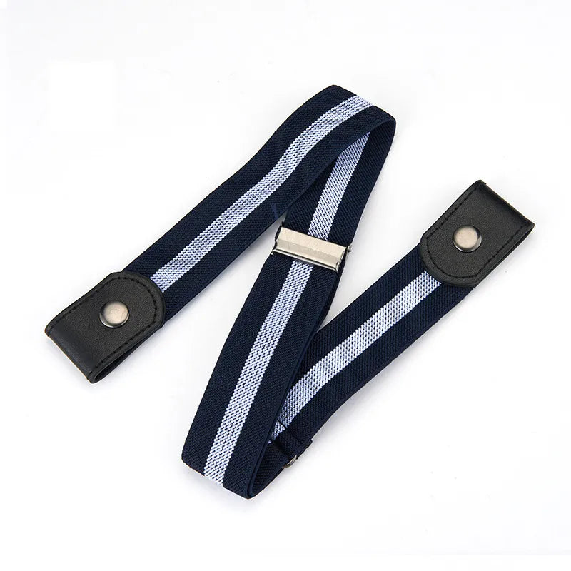New Adjustable Stretch Elastic Waist Band Invisible Belt Buckle-Free Belts for Women Men Jean Pants Dress - Farefe