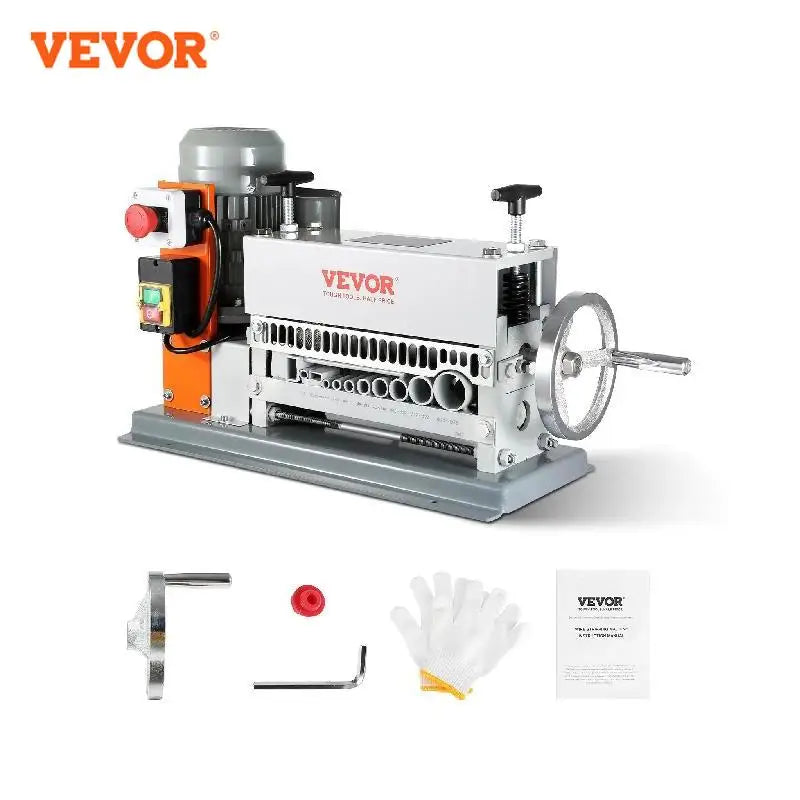 VEVOR Electric/Manual Wire Stripping Machine Cable Stripper 370W 1.5-36mm 11 Channels - Farefe