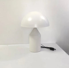 Glass Desk Lamp White Mushroom Lamps Modern Creative Metal Design - Farefe