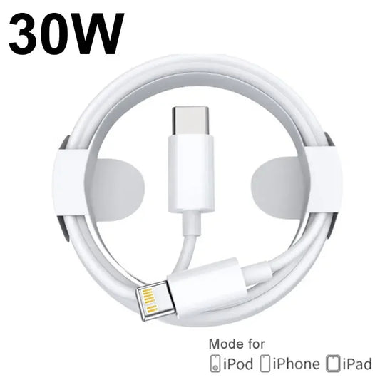 Original 30W PD Fast Charging USB Type C to Lightning Cable For Apple iPhone 14 13 12 11 Charge Data Wire Cord Phone Accessories - Farefe