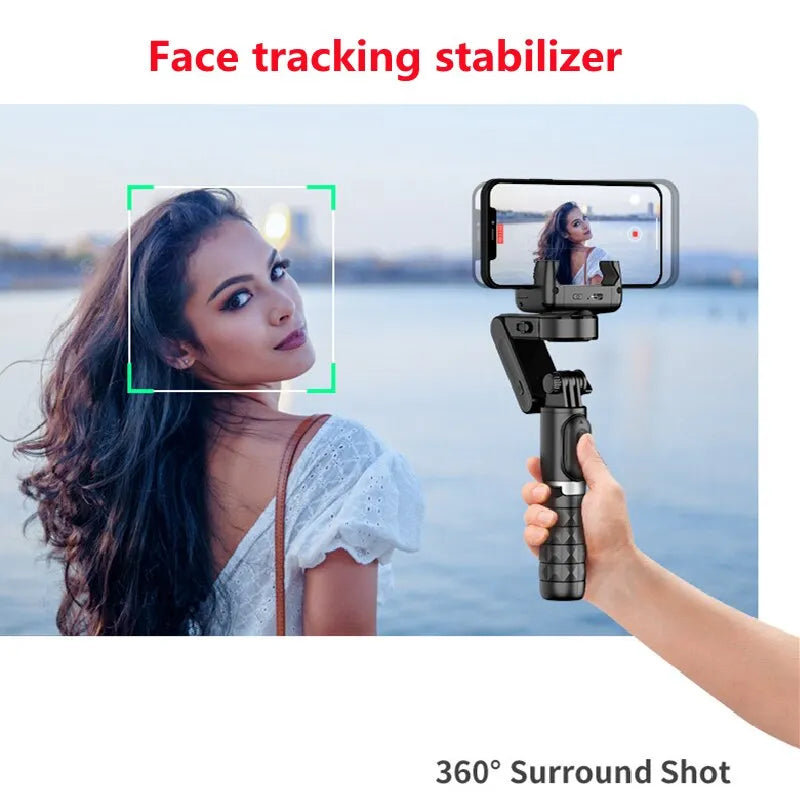 360 Rotation Following Shooting Mode Gimbal Stabilizer Selfie Stick Tripod Gimbal For iPhone Phone Smartphone Live Photography - Farefe