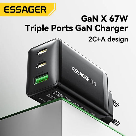 67W GaN USB C Caricabatterie Quick Charge 65W 4.0 3.0 PD 3.0 USB Veloce Per iPhone 14 13 - Farefe