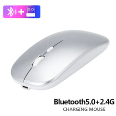 Wireless Rechargeable Mouse for Computer Laptop PC Macbook Gaming 2.4GHz 1600DPI - Farefe