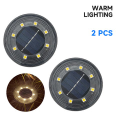 IP68 Waterproof LED Solar Ground Light - Outdoor Lighting Control Path Deck Lamp - Farefe