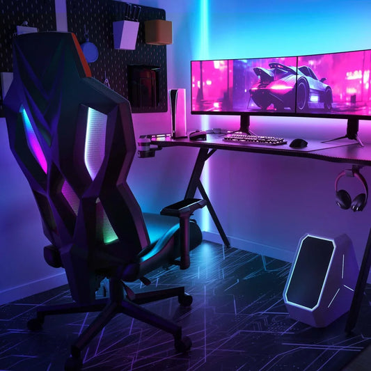 Ultimate Gaming Chair for Adults: Elevate Your Gaming Experience with the All-New LED-Lit Ergonomic Reclining Chair