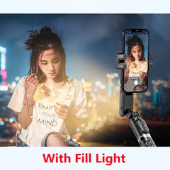 360 Rotation Following Shooting Mode Gimbal Stabilizer Selfie Stick Tripod Gimbal For iPhone Phone Smartphone Live Photography - Farefe
