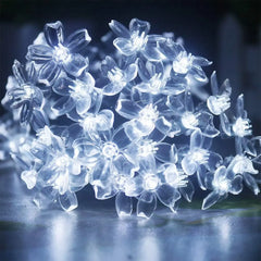 1PC Solar String Flower Lights Outdoor Waterproof LED Fairy Light - Farefe