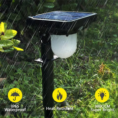 2/4PCS Solar Light Outdoor Garden Waterproof Motion Sensor Pathway Landscape Spotlight Yard Backyard Lawn - Farefe