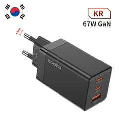 67W GaN USB C Charger Quick Charge 65W QC4.0 PD 3.0 45W USB C Type C Fast USB Charger - Farefe