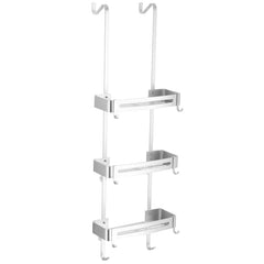 Black Hanging Bathroom Shelf Organizer Shampoo Holder Storage Rack EL5018 - Farefe