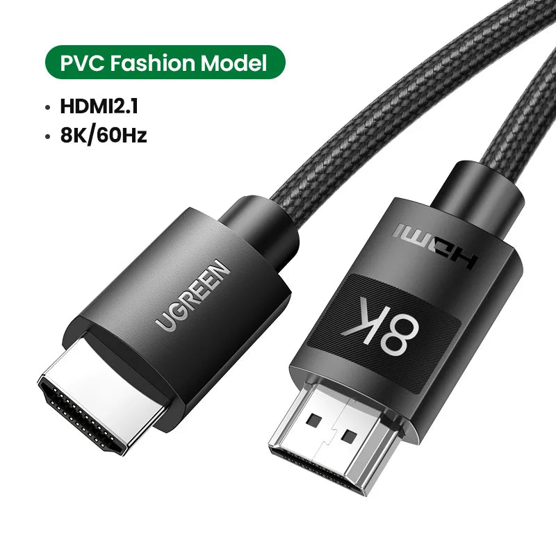 UGREEN 8K HDMI-Compatible Cable for Xiaomi TV Box PS5 USB HUB Ultra High Speed Certified 8K@60Hz Cable 48Gbps eARC Dolby Vision - Farefe