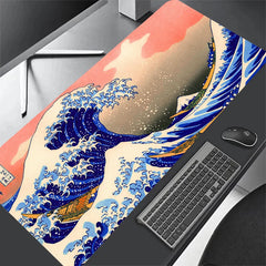 Art Mouse Pad Japan The Great Wave of Kanagawa Gaming Mousepad - Farefe