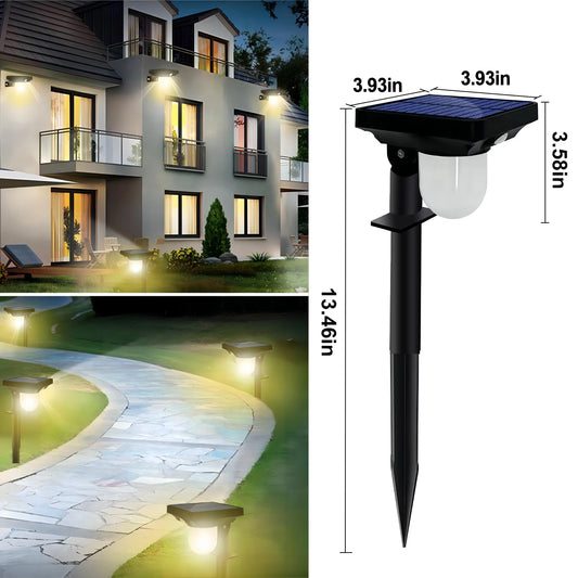 LED Solar Porch Lights Outdoor Waterproof Landscape Spot Lights - Farefe