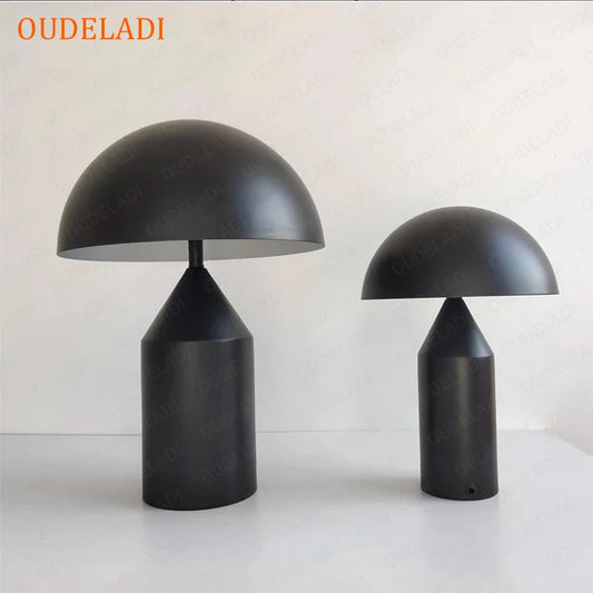 Black Nordic Iron Mushroom Table Lamp Gold Home Decor Living Room Study Bedroom Light G9 Interface Desk Lamp Stand Bedside Lamp - Farefe