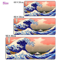 Art Mouse Pad Japan The Great Wave of Kanagawa Gaming Mousepad - Farefe