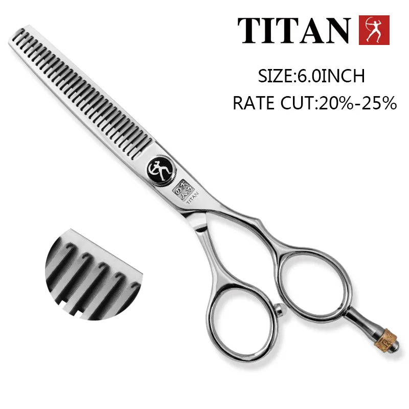 Titan Professional Hair Scissors - Precision Cutting and Thinning Shears for Barber - Free Shipping - Farefe