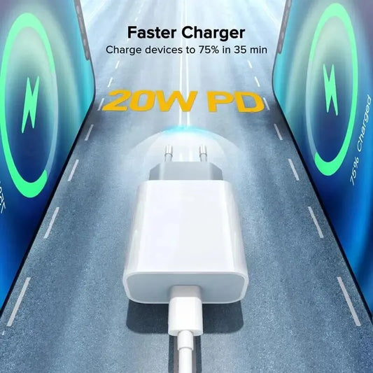 For Apple Original USB Type C Charger For iPhone 13 12 11 14 Pro Max Mini XR X XS 8 Plus iPad Air Charger PD Fast Charging Cable