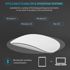 Bluetooth 4.0 Rechargeable Silent Touch Mouse for Laptop Macbook PC - Farefe