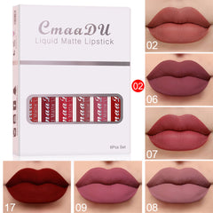 6-Piece Velvet Lipstick - Easy to Color - Matte Finish - Farefe