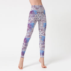 Fashion Tie Dye Leggings Women's Yoga Pants High Waist Sports Legging - Farefe