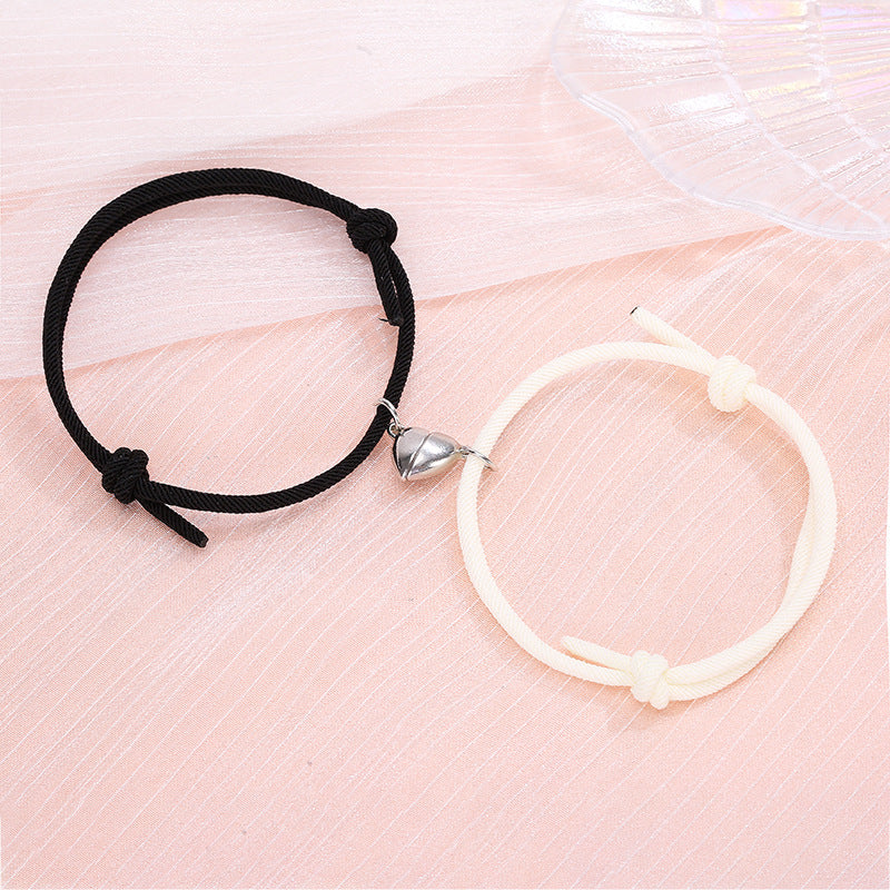 Attract Love with These Alloy Magnetic Couple Bracelets - Farefe