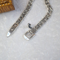 Add a Touch of Elegance with Sterling Silver Chain Belt Bracelet