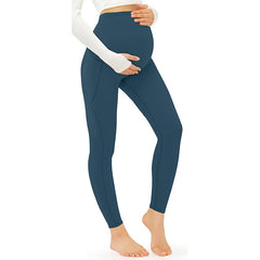 Maternity Yoga Pants Abdominal Support Belly Belt Cotton Blend Tight Trousers