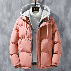 Fashion Hooded Jacket Men Winter Windproof Coat