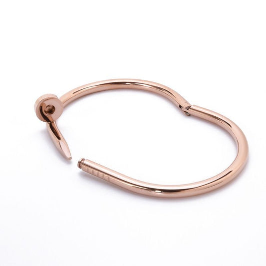 Elevate Your Style with this Stunning Rose Gold Nail Bracelet