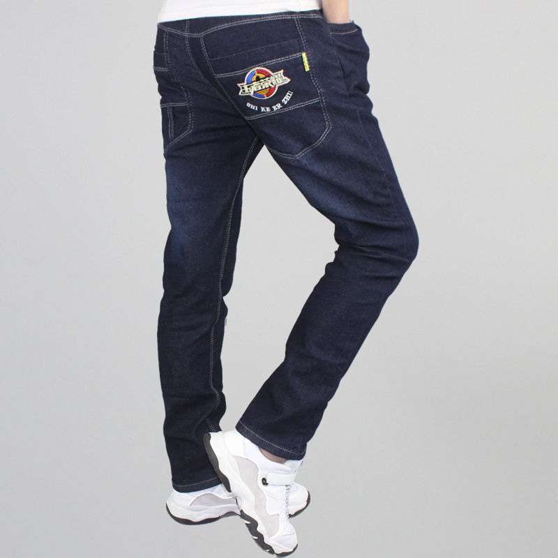 Boys Jeans Casual Pants Straight Stretch - Farefe