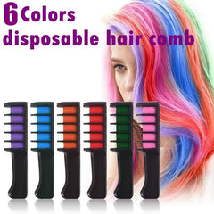 Non-Toxic Temporary Chalk Hair Dye with Comb-In Applicator for Any Occasion