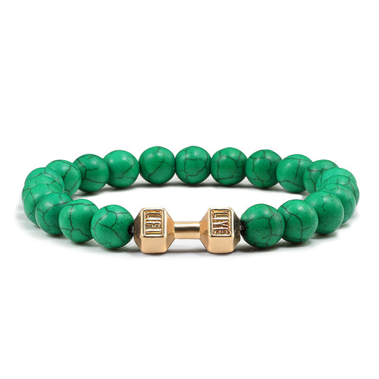 Enhance Your Style with this Trendy Turquoise Energy Gun Alloy Bracelet