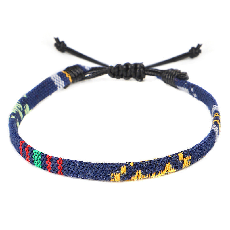 Hand-Woven Rainbow Anklet: Embrace Boho Style with Colorful Charm - Farefe
