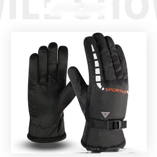 Winter Wind-proof And Cold Protection Gloves For Men - Thickening Triangle Sports Style - Farefe