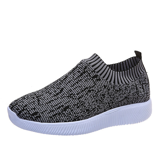 Stripe Knit Sock Shoes - Stylish and Comfortable Sneakers for Running and Walking - Farefe