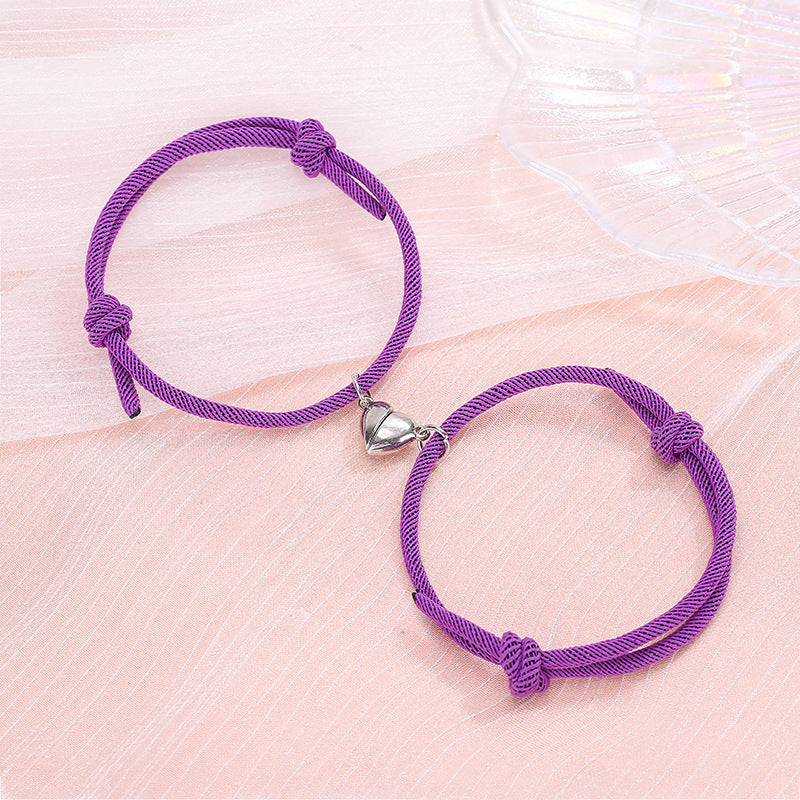 Attract Love with These Alloy Magnetic Couple Bracelets - Farefe