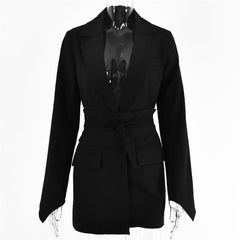 Women's Suit Coat Top Waist Slimming Elegant Overcoat