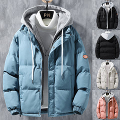 Fashion Hooded Jacket Men Winter Windproof Coat