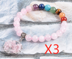 Elevate Your Style with Crystal Beaded Chakra Bracelet for Women