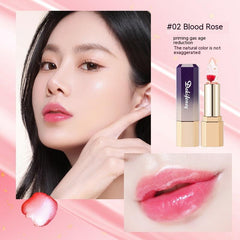 Petal Flower Lipstick: Transparent Jelly Color Changing Temperature 3.8g