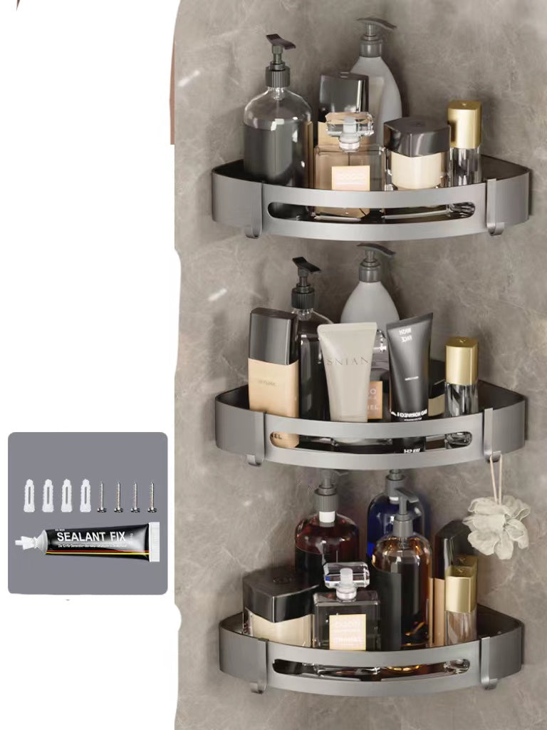 Bathroom Triangle Shelving - Wall Hanging Storage Rack - Farefe