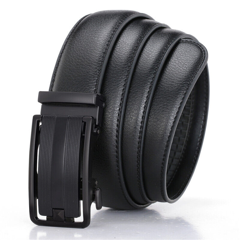 Men's Ratchet Belt - Leather Mens Belt with Slide Buckle - Ratchet Belts for Men USA - Farefe