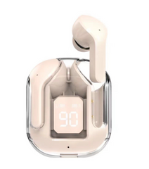 New Mini Transparent Wireless Bluetooth Headset with Digital Display and ENC Noise Reduction - True Wireless Sports Music