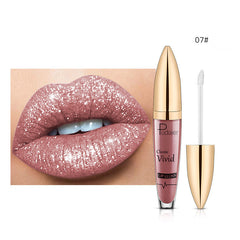 Pudaier Matte Shimmer Lip Gloss No Stain On Cup Diamond Lipstick