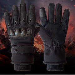 Combat Fighting Plus Velvet Long Finger Gloves Men's Outdoor - 10 Color Options