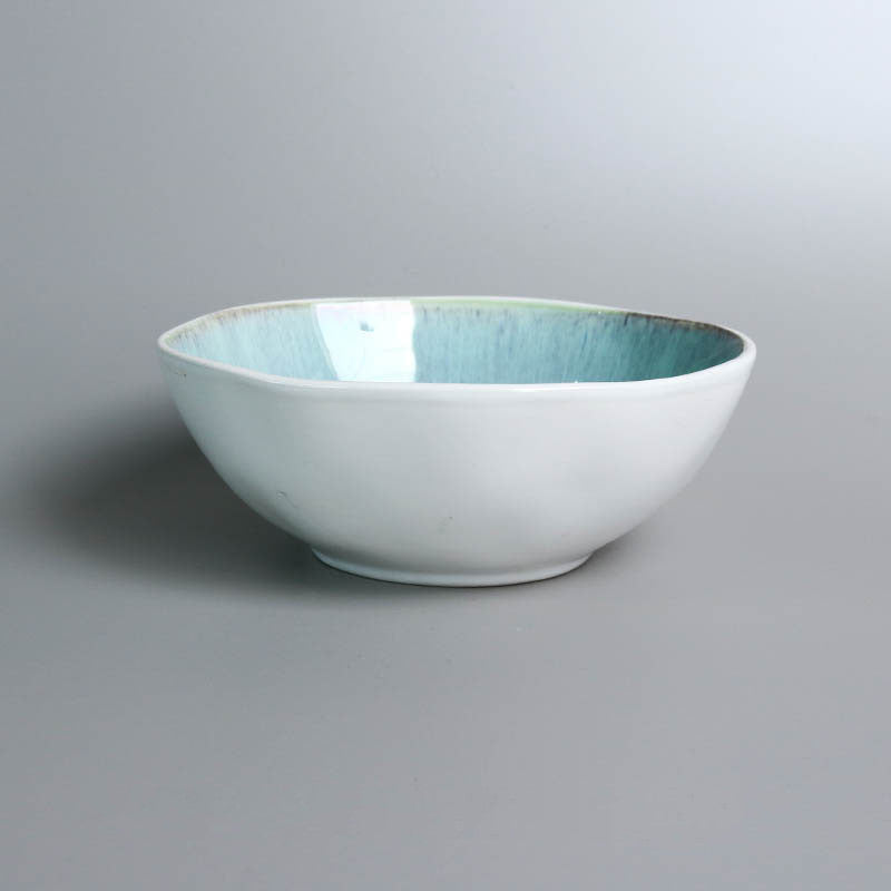 Creative Porcelain Japanese Style Colored Glaze Rice Bowl Set - Pack of 1 - Farefe