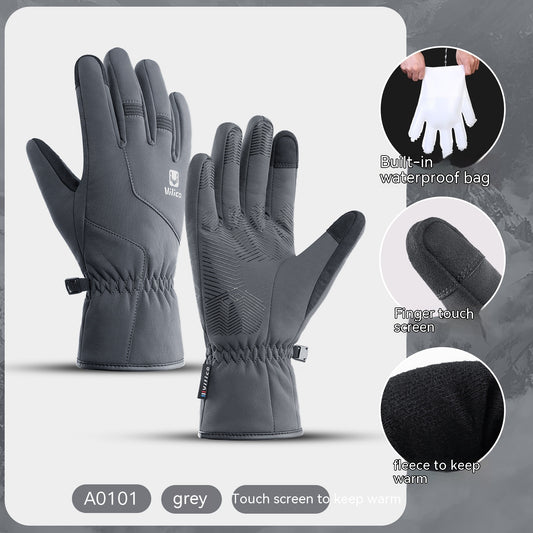 Outdoor Winter Warm Gloves Waterproof Windproof Touch Screen Gloves - Farefe