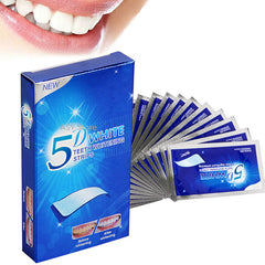 5D Gel Teeth Whitening Strips for Brighter Smile & Oral Hygiene