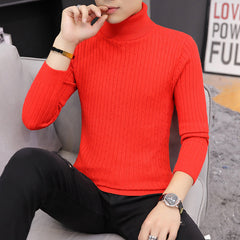 Slim-fit Sweater Men High Neck Bottoming T-shirt Sweater Men